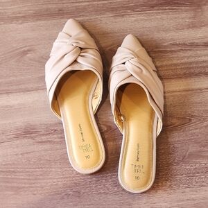 Time and Tru Women's Knotted Mules, Size 10